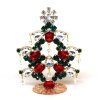Standing Xmas Tree Decoration with Beads 10cm ~ #11*
