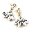 Dione Earrings Pierced ~ Clear Crystal*