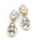 Timeless Clips on Earrings ~ Clear Crystal