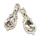 Theia Earrings Clips ~ Clear Crystal*