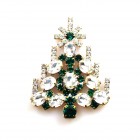 Xmas Tree Brooch #05 ~ Clear Emerald*