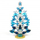 2023 Xmas Tree Decoration 18cm Navettes ~ Aqua Clear*