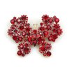 Ruby Butterfly Brooch