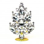 2024 Xmas Standing Tree Tears Rounds 14cm Clear Crystal*