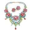 Crystal Blossom ~ Necklace Set ~ Multicolor
