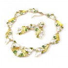 Touch the Sky Set ~ Yellow Green Crystal