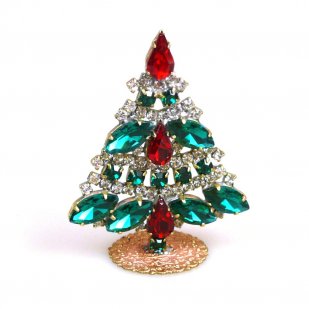 Xmas Tree Standing Decoration #09 ~ Emerald Clear Red*