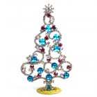 Xmas Tree 17cm Waves and Rondelles ~ Aqua Pink Clear*