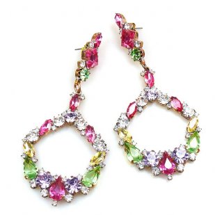 Paradise Valley Earrings Pierced ~ Pastel Colors