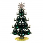 Standing Xmas Tree with Ovals 13cm ~ Extra Emerald*