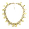 Raindrops Tears Necklace ~ Yellow Jonquil