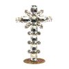 Cross Standing Decoration 8.5cm Octagons ~ Clear Crystal*
