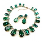 Effervescence Necklace Set ~ Emerald Green