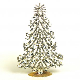 2022 Xmas Tree Decoration 20cm Ovals ~ Clear Crystal*