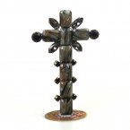Cross Standing Decoration 8.5cm Octagons ~ Extra Grey*