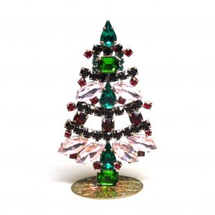 Xmas Tree Standing Decoration #06 ~ Pink Red Green 8cm*