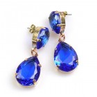 Raindrops Earrings Pierced ~ Blue
