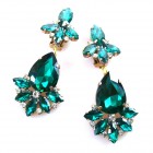 Fancy Essence Earrings Clips ~ Emerald*