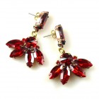 Dione Earrings Pierced ~ Red*