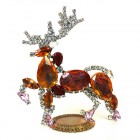 Reindeer ~ Christmas Stand-up Decoration Large Topaz (L)*
