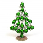 Xmas Teardrops Tree Standing Decoration 10cm ~ Green*