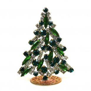Navette Xmas Tree Stand-up ~ Green Emerald Clear*
