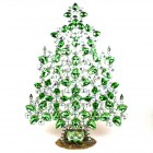 32 cm XXL Xmas Tree Decoration Teardrops ~ Peridot Green Clear*