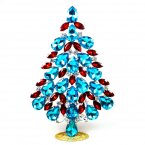 Xmas Teardrops Tree Decoration 20cm ~ Aqua Red*