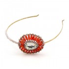 Crystal Eye ~ Headband Tiara ~ Hyacinth with Crystal