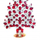 37 cm XXL Festive Xmas Tree Decoration ~ Clear Crystal Red*