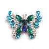 Butterfly Multicolor Brooch ~ Aqua Emerald*