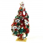 3 Dimensional Large Xmas Tree Decoration ~ Clear Red Emerald
