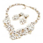 Power of Flowers ~ Necklace Set ~ Clear Crystal