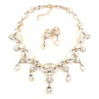 Archimedes Necklace Set ~ Clear Crystal