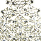 14 Inches Giant Xmas Tree with Navettes ~ Clear Crystal