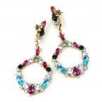Paradise Valley Earrings Pierced ~ Multicolor