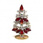 Xmas Tree Standing Decoration #06 ~ Clear Red 8cm*