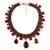 Raindrops Necklace ~ Red