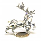 Reindeer ~ Christmas Stand-up Decoration Large Crystal (R)*