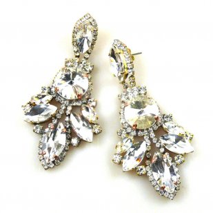 Absolue Earrings Pierced ~ Clear Crystal*
