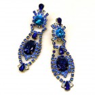 Moonglow Earrings Pierced ~ Extra Blue Aqua*