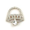 Clear Crystal Bell ~ Xmas Brooch #3