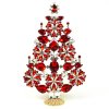 2021 Xmas Tree Stand-up Decoration 22cm ~ Red Clear