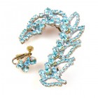 Galadriel Cuffs Asymmetric Earrings ~ Aqua