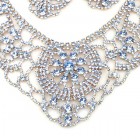 Aisha Necklace Set with Earrings Light Sapphire