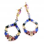 Paradise Valley Earrings Pierced ~ Sapphire Yellow Pink