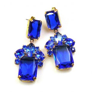 Scarlet Earrings Pierced ~ Blue