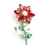 Flower Brooch ~ Red