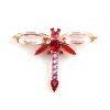 Dragonfly Navette #1 ~ Pink with Red