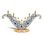 Menorah Standing Decoration 22cm ~ 01*